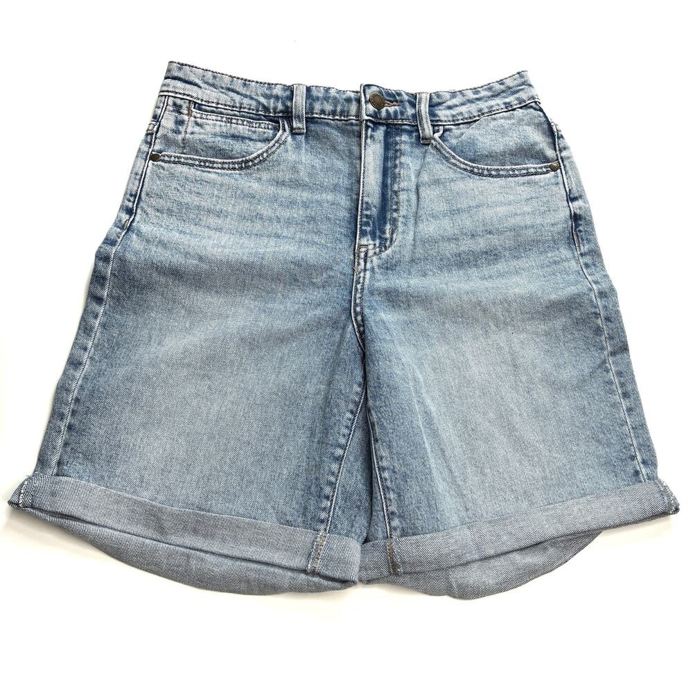 Wrangler High Rise Denim Shorts Light Blue Wash NWT Womens 4/27
